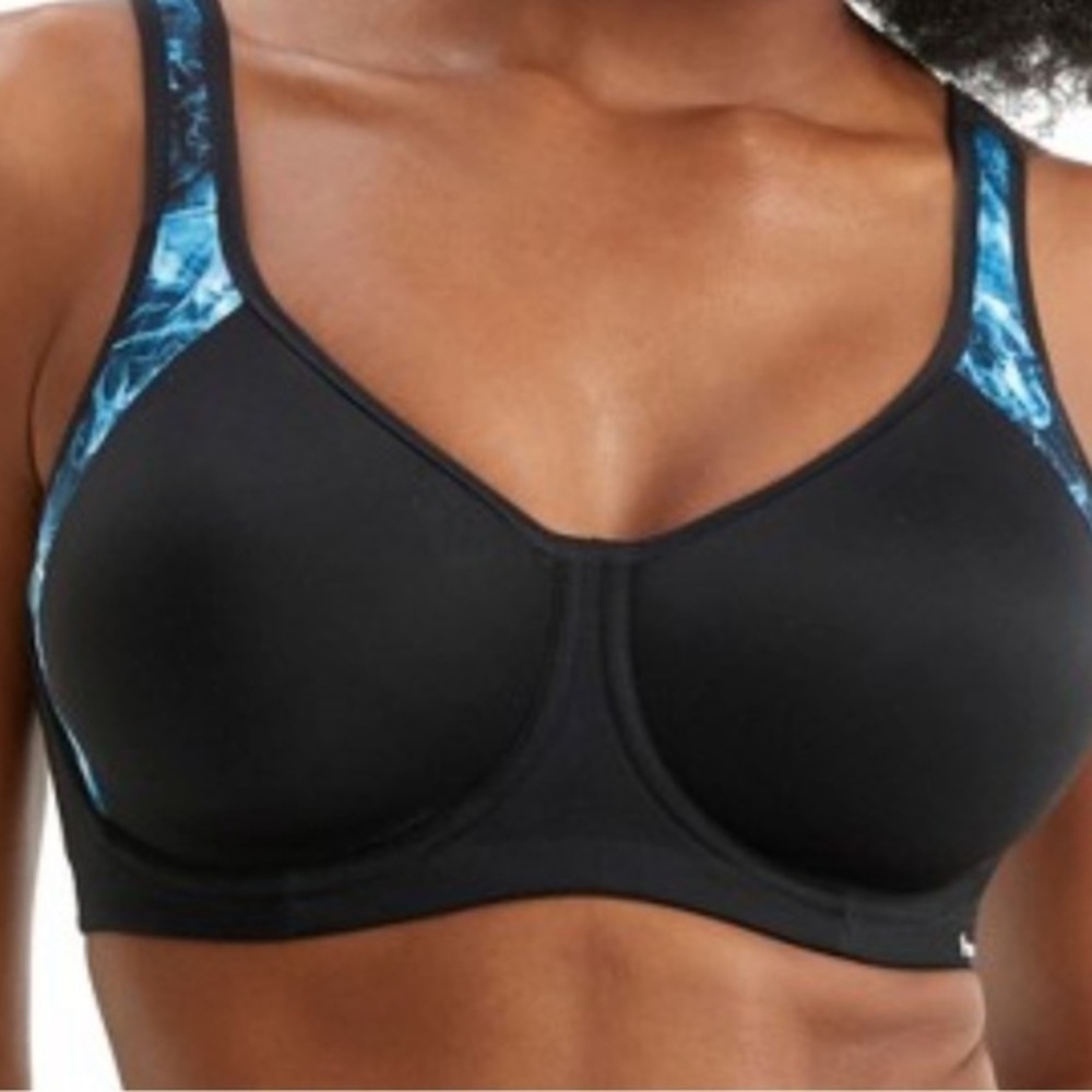 Freya bra Women's Sonic High Impact Underwire Sports Black athletic New Bra 34C